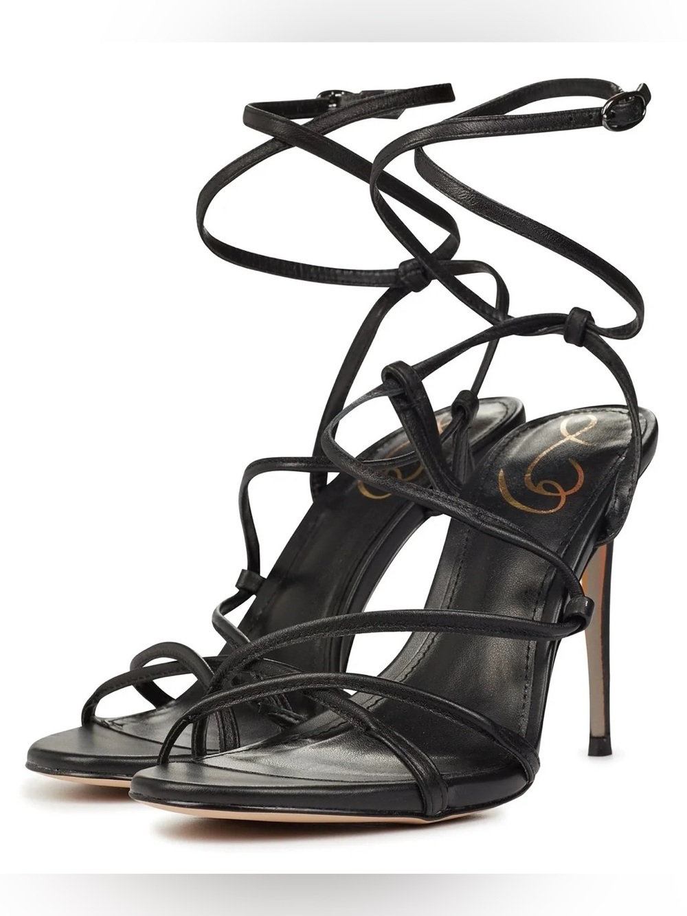 Sam Edelman black strappy high heels Size 9